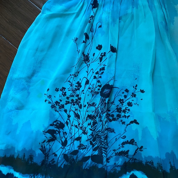 Blue Silk BCBG Dress - Picture 7 of 12